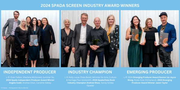 2024 Spada Screen Industry Award Winners Banner